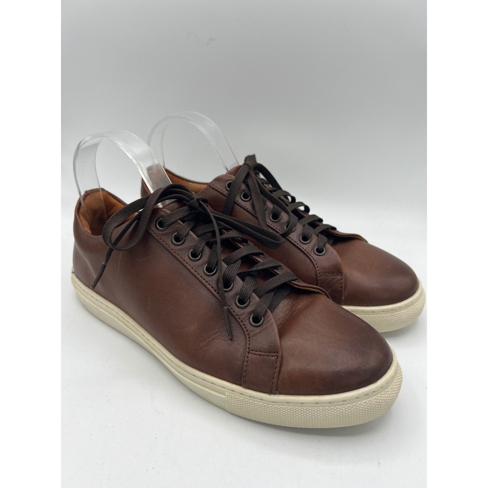 Thursday Everyday Premier Low Top Sneakers Coffee Brown Leather Sz Women's 8.5